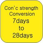 Convert concrete strength icon