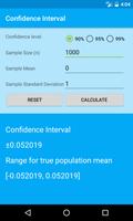 Confidence Interval Calculator اسکرین شاٹ 1