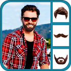 Beard Photo Editor:  Hairstyles Mustache Changer icône