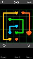 Match The Hearts Puzzle Free - Connect the dots 截圖 1