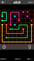 Match The Hearts Puzzle Free - Connect the dots captura de pantalla 2