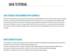 Java Tutorial screenshot 1