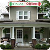 Front  Elevation With Porch ícone