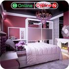 Princess cartoon Bedroom आइकन