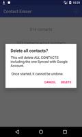 2 Schermata One-Click Erase All Contacts