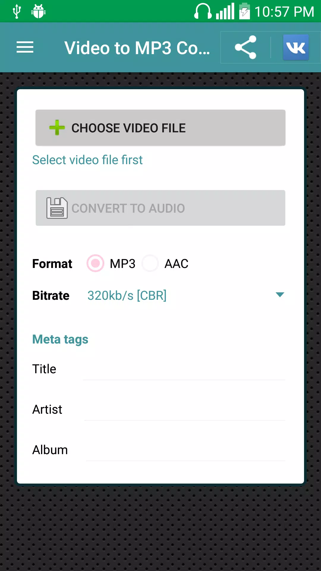 Скачать Конвертер MP4 в MP3 APK для Android