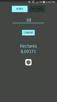 Poster Acre Hectare Converter