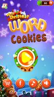 Merry Christmas 2019 Word Puzzle Cookies Affiche