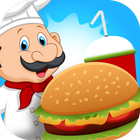 Cooking Burger Island. Fast Food Restaurant icon
