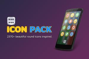 Best Round Icon Pack Theme پوسٹر