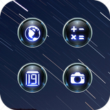 Cool Acrylic Translucent Technology Icon Pack ícone