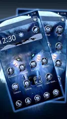 download Lupo nero freddo Launcher APK