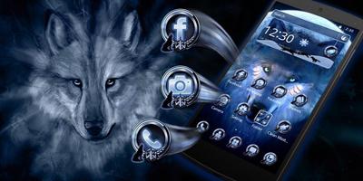 Cooler Wolf Schwarz Launcher Screenshot 3