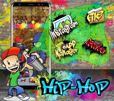 New Hip-Hop Graffiti Launcher Affiche