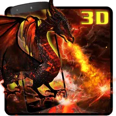 download 3D drago di fuoco APK