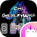 Serin galaxy kurt emoji klavye tema APK
