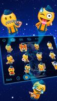 Typany Blue Cool hourglass Keyboard Theme captura de pantalla 3