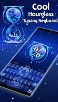 Typany Blue Cool hourglass Keyboard Theme Poster