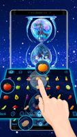 Typany Blue Cool hourglass Keyboard Theme captura de pantalla 2