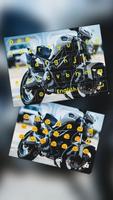 cool motorcycle keyboard theme poster