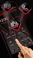 Cool Red Tech Theme پوسٹر