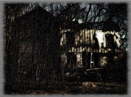 Haunted House Wallpaper Affiche
