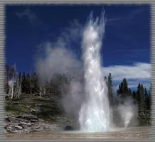 Yellowstone Geysers Wallpaper Poster