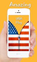 USA Flag screen Zipper lock تصوير الشاشة 3