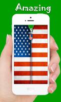 USA Flag screen Zipper lock 스크린샷 1
