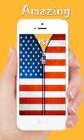 USA Flag screen Zipper lock screenshot 2