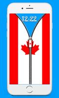 Canada Flag Screen lock ภาพหน้าจอ 2