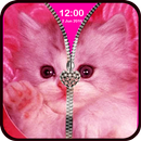 cat screen zipper lock APK