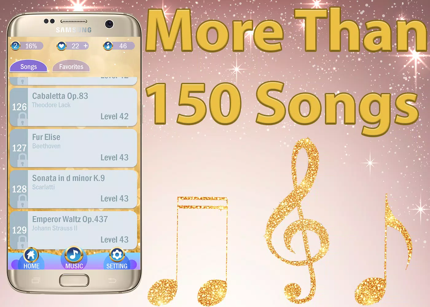 Gold Piano Tiles 2 APK for Android Download
