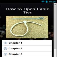 How to Open Cable Ties Affiche
