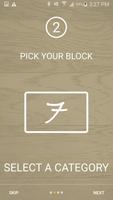 AA block game with questions plakat