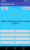 Mathematics Quiz App captura de pantalla 2