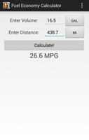 Fuel Economy Calculator screenshot 1