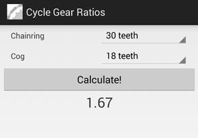 Bicycle Gear Ratios captura de pantalla 2