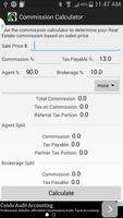 Real Estate Commission Calc تصوير الشاشة 1