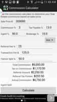 Real Estate Commission Calc screenshot 2