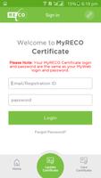 1 Schermata MyReco Certificate