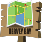 Hervey Bay Map Zeichen