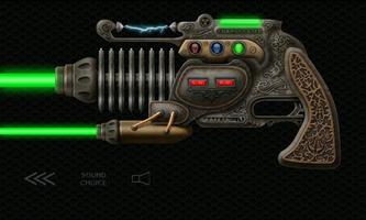 Canons Steampunk Guns au laser Affiche