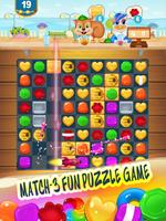 Candy POP Juice Jam - Match 3 puzzle Game FREE capture d'écran 1