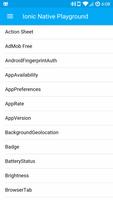 Ionic Native Playground पोस्टर