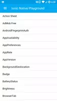 Ionic Native Playground Cartaz