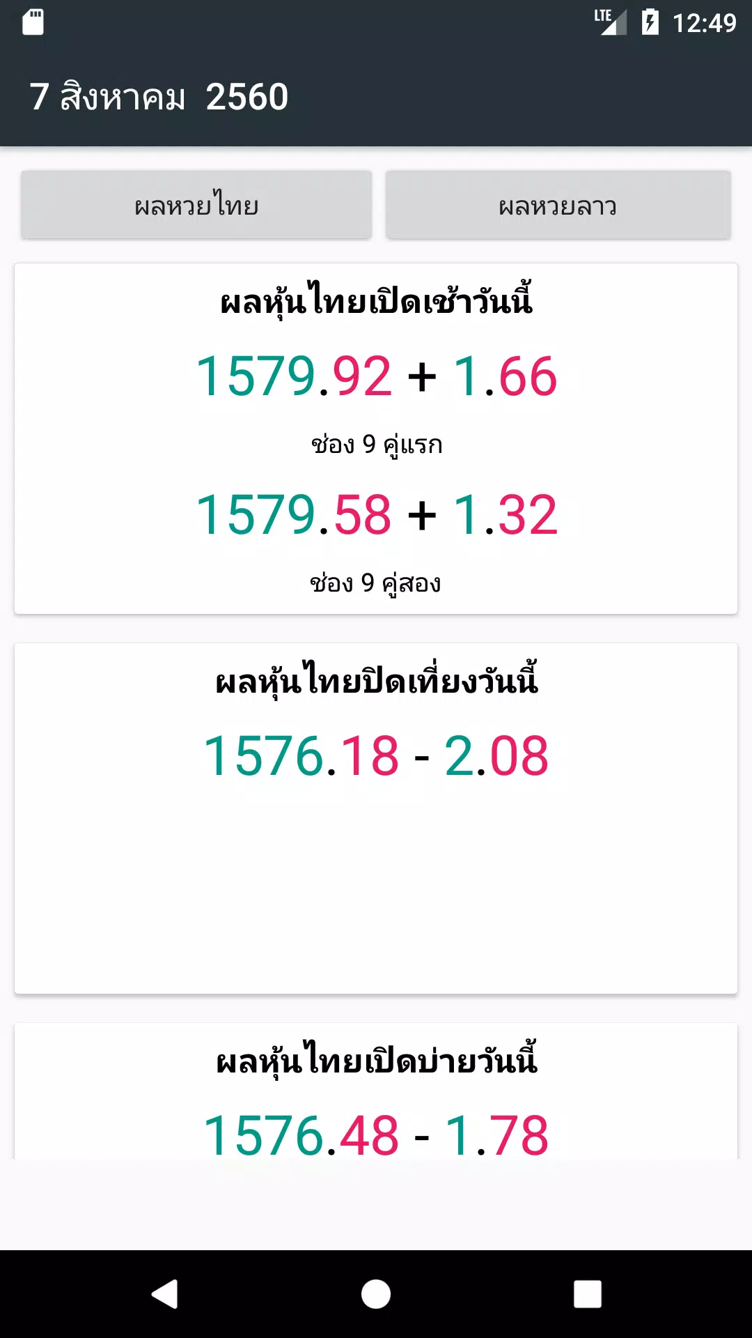 Tải xuống APK หวยหุ้น ผลหวยหุ้น หวยหุ้นไทย หวยหุ้นช่อง 9 cho Android Tải Xuống Apk หวยหุ้น ผลหวยหุ้น หวยหุ้นไทย หวยหุ้นช่อง 9 Cho Android