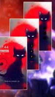 Cat bat gothic theme poster