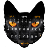 Black Evil Cat Keyboard Theme