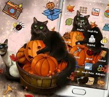 Kitty Pumpkin Theme imagem de tela 1